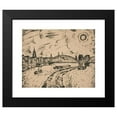 thumbnail image 2 of Carlo Mense 14x12 Black Modern Framed Museum Art Print Titled - Scene on the River&nbsp;Wuppe (1921), 2 of 5
