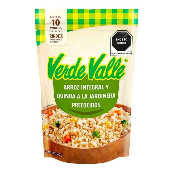 Quinoa y arroz integral Verde Valle a la jardinera precocidos 140 g