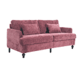 thumbnail image 5 of Tcbosik 68.9" Chenille Loveseat with Pillows, 2-Seater Couch with Wood Legs, Upholstered Sofa for Living Room, Bedroom, Wine Red, 5 of 9