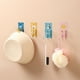 thumbnail image 4 of Inteprter Gancho de hierro portátil con patrón de animales bonitos sin perforaciones, cepillo de baño sin costuras, colgador de bolas de Type2 NO2, 4 of 6
