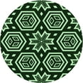 thumbnail image 1 of Ahgly Company Machine Washable Indoor Round Transitional Night Black Area Rugs, 3' Round, 1 of 7