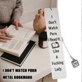 thumbnail image 3 of I Don't Watch Porn Metal Bookmarks, 3 of 5