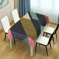 thumbnail image 4 of Yayeee Tablecloths 60" x 60" Rectangle Wrinkle Resistant Party Table Cover, Green Geometric, 4 of 8