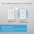 thumbnail image 3 of Interruptor de accesorios Lutron Caseta Smart Claro DVRF-AS-WH blanco, 3 of 9