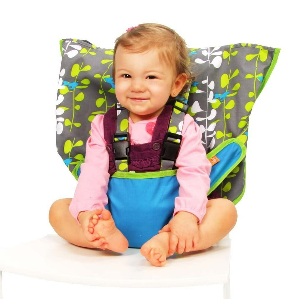 Travel Highchair w/ 5Point Harness for Extra Security Attaches to Any
