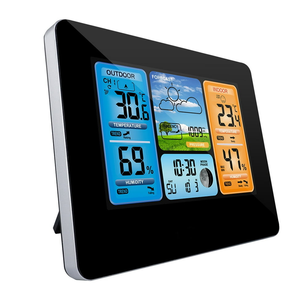 Home Weather Stations Wireless Indoor Outdoor, EEEKit Color Weather