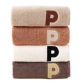thumbnail image 2 of Danhjin Rideau de Douche Serviette 4 Pcs Bordure Europe et États-Unis Commerce Extérieur Serviette Absorbante pour Visage Sec, 2 of 6