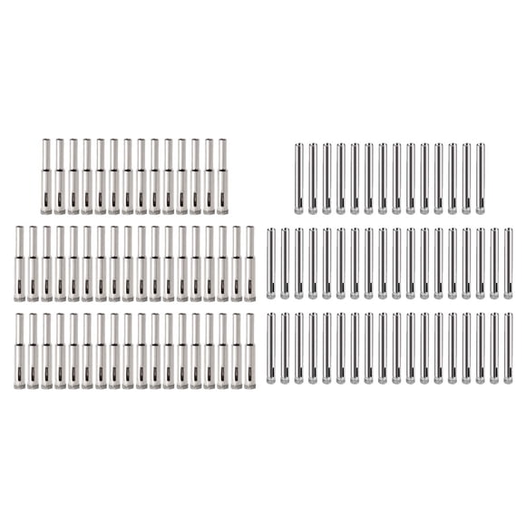 100Pcs Diamond Coated Drill Bit Set 6mm/8 mm Diamond Tipped
