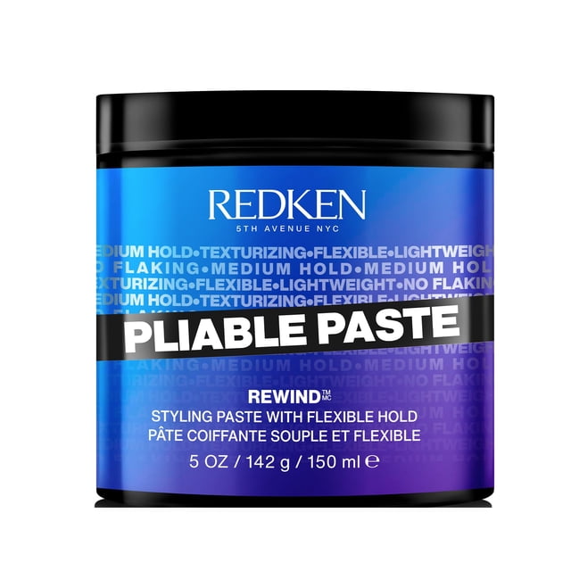 REDKEN- Pliable Paste l |Pasta capilar texturizante de control medio | Para todo tipo de cabello |Fórmula vegana con proteina de trigo | 150 ml