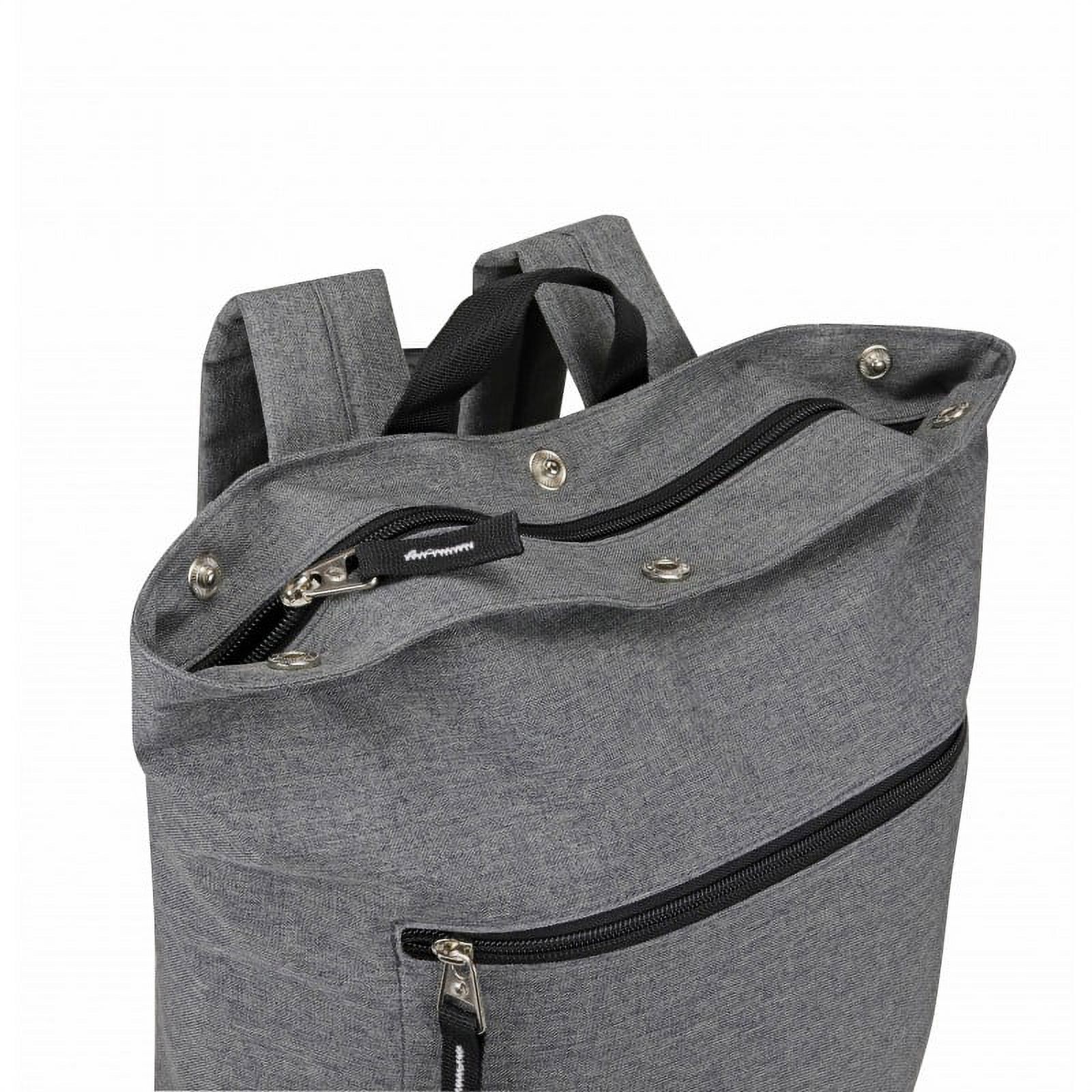 Casual Laptop Backpack Heather College High School Student Fashion Bookbag Wide Mouth Computer Book Bag Quality Travel Daypack Charcoal Grey