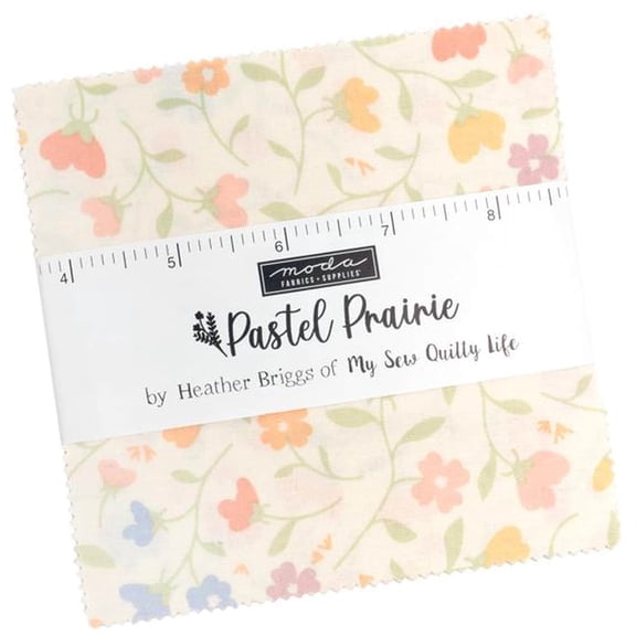 MODA - Pastel Prairie Charm Pack by My Sew Quilty Life 42 pcs