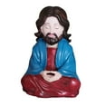 thumbnail image 2 of Jesús Escultura Figura Religiosa Meditativa de Resina Decoración de Escritorio Ornamental de Mesa Estatua Santa Compacta Adecuada para Regalo Reunione, 2 of 9
