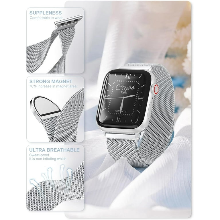 Original Stainless Steel Milanese Loop Compatible with Apple Watch