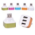 thumbnail image 4 of Methold 1 USB macho a 3 puertos USB hembra divisor de plástico Hub teléfono móvil Cable de carga adaptador cargador Juegos de teclado y mouse para computadora, 4 of 6
