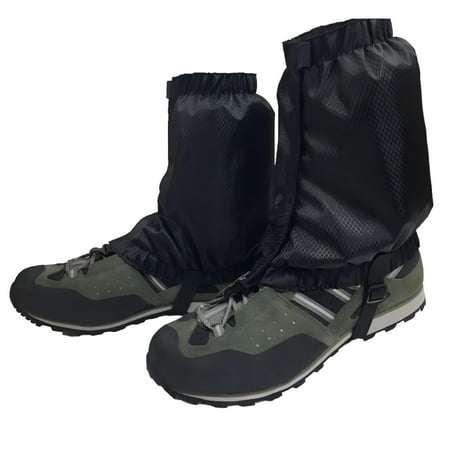 TELOLY Leg Gaiters Hiking Gaiters Ultra Strong Oxford Gaiters Waterproof and Adjustable Snow Boot Gaiters for Skiing Motorcycle Snowshoeing Men & Women