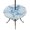 Blue, Aqua, White, variant on Round Outdoor Tablecloth with Umbrella Hole and Zipper, Aqua Coastal Tablecloth with Elastic Waterproof, Beach Starfish Nautical Coral Shell Summer Patio Table Covers for 55" - 60" Pool Tables