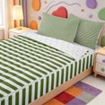 thumbnail image 3 of Erosebridal Geometric Lines Pattern Zipper Queen Comforter Set with Fitted Sheet and 2 Pillowcases,Minimalist Striped Zipper Bedding Set,Reversible,4-Piece, 3 of 7
