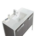 thumbnail image 3 of Fine Fixtures  Oakville Bathroom Vanity  with White Ceramic Sink Black Coal Oak - Chrome Hardware 42 Inch, 3 of 7