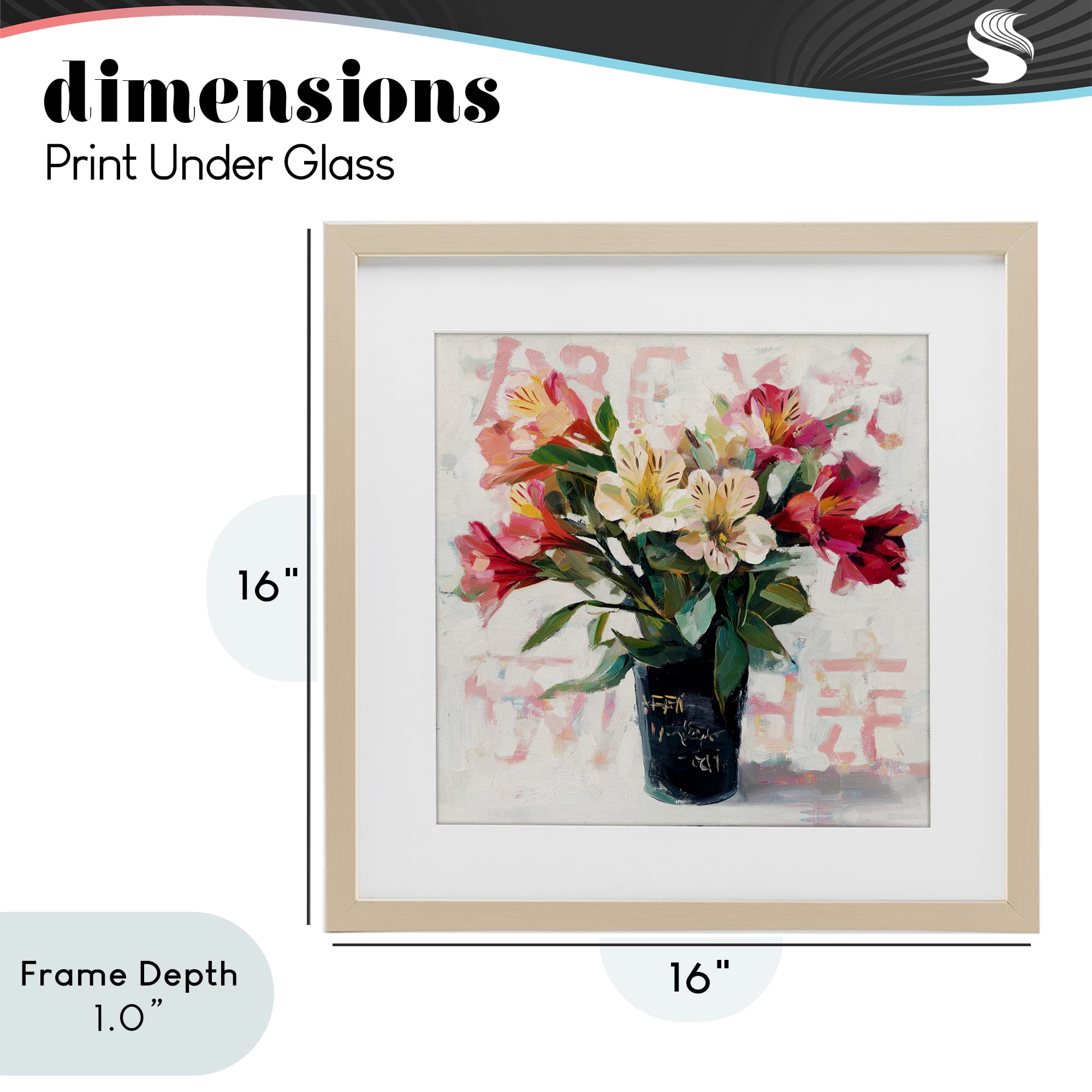 Stupell Industries Street Style Harmony Bouquet Birch Framed Print Under Glass, design by Svetlana Aleynikova