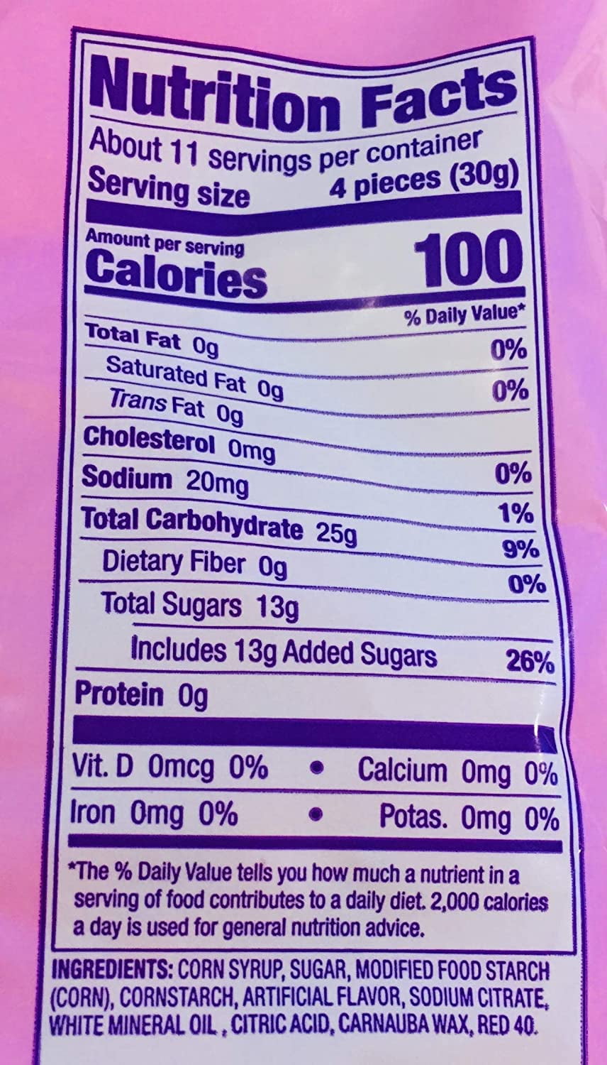 Brachs Jube Jel Cherry Hearts Valentines Day Jelly Candy Bulk Pack of 4 Bags - 12 oz Per Bag - 48 oz Total - Fruity, Chewy, Cherry Flavored Jube Jel Valentine Candy