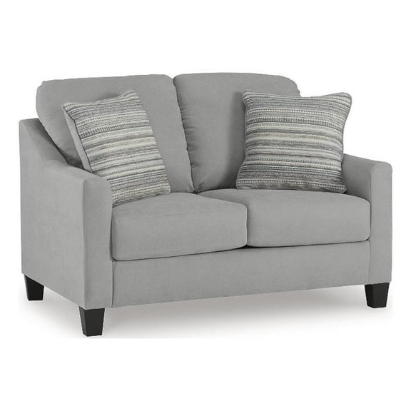Signature Design by Ashley Adlai Shadow Loveseat with Decorative Accent Pillows