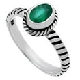 thumbnail image 4 of Natural Green Onyx 925 Sterling Silver Ring s.8 Jewelry DGR1134_F_8 R-1045, 4 of 7