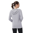 thumbnail image 4 of TRYSIL Women's UPF 50+ Sun Protection Hoodie Jackets Athletic Lightweight Full-Zip Long Sleeve Outdoor, 4 of 8