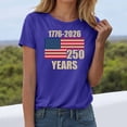 thumbnail image 2 of enyan 250th Anniversary American Shirts for Women Vintage 1776-2026 USA Flag T Shirts 4th of July Patriotic Tee Tops T Shirt Women Blue,XXL, 2 of 8