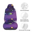 thumbnail image 4 of Honeii Astronaut Print Car Seat Cover,Car Interior Covers,Universal Fit Seat Protector, Compatible with Most Cars, SUVs, Trucks, and Vans, 4 of 5