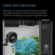 AC Infinity CLOUDRAY S6, Grow Tent Clip Fan 6” with Redesigned Long-Life EC Motor, Custom 10-Level Dynamic Wind Speeds & Oscillation, Weatherproof IP-54, for Hydroponics Circulation Cooling