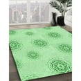 thumbnail image 3 of Ahgly Company Machine Washable Indoor Square Transitional Light Green Area Rugs, 8' Square, 3 of 7
