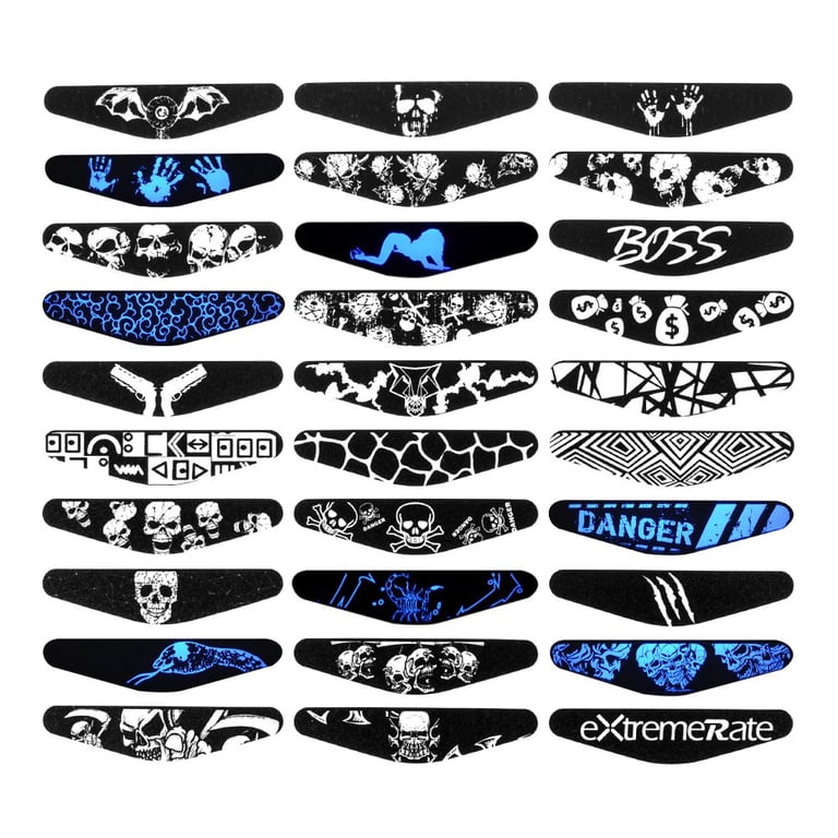 Sticker Gamer Noir Autocollant Lightbar Noir Pour Manette PlayStation