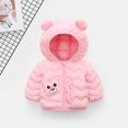thumbnail image 2 of Mercatoo Toddler Baby Boys Girls Winter Down Jacket Long Sleeve Cute Animals Print Coats Hooded Zipper Jacket Girls, 2 of 3