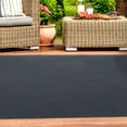 thumbnail image 5 of BNM Bohemian Indoor/ Outdoor Solid Rug, 4' x 6', Black, 5 of 7