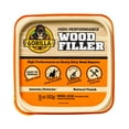 (6 pack) Gorilla Wood Filler 16 Ounce Tub, Natural Wood Finish for