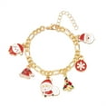 thumbnail image 6 of PRIYAL Women's Christmas Bracelet - Cartoon-Style Charm with Christmas Tree, Candy Canes, Bells & Snowflake, 6 of 8