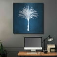 thumbnail image 5 of Luxe Metal Art 'Single Indigo And White Palm Tree' by Linda Woods, Metal Wall Art, 36"x36", 5 of 9