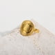 thumbnail image 4 of Anillo abierto retro de acero inoxidable en oro de 18 quilates para hombre y mujer, anillo cruzado, anillo de pareja, anillo de nicho para el cabello, 4 of 4