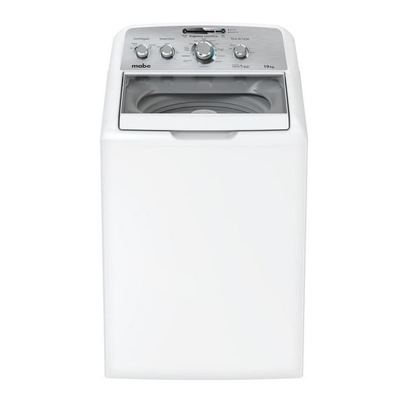 Lavadora Mabe 19 kg Tapa de Cristal Blanco