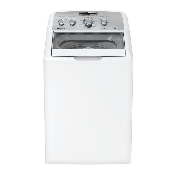 Lavadora Mabe 19 kg Tapa de Cristal Blanco