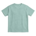 thumbnail image 1 of T-Shirts pour Hommes à Manches Courtes Col Rond T-Shirt Basique Vert Pâle T-Shirt Homme Chemise Décontractée, 1 of 4