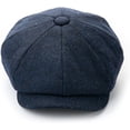 thumbnail image 7 of CoCopeaunts Wool Tweed Newsboy Cap Unisex Vintage Classic Casual Berets Hat Men Women Spring Winter Wild Warm Octagonal Cap, 7 of 7