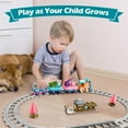 thumbnail image 2 of LINXUXIE Toddler Train Set, Kids Magnetic Train Tracks Toys for Boys&Girls, Baby Christmas Birthday Gifts for 3-5 5-8 Year Old, 2 of 12