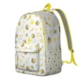 thumbnail image 4 of Adorable Bee Pattern Backpack – Honeycomb Bumble Bee Cartoon Print Bookbag for Outdoor Travel and School, 4 of 5