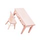 thumbnail image 4 of 1 juego/2 piezas Modelo de escritorio y silla simulados Fotografía 1/12 Accesorios de diseño Adornos de madera para casa de muñecas Suministros de Micro World, 4 of 4