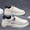 Milan, variant on Men'S & Women'S Retro Sneakers - Thick Platform Sole for Height & Cushioning, Gym, Everyday Shoes - White with Navy Accents - Lightweight  Breathable Mesh Upper, Lace-Up Closure - All-Season Casual