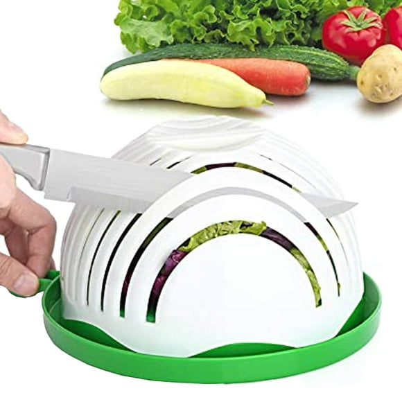 Easy Salad Maker - Simple Make A Salad Quick And Easy Cutter Dish Bowl Innovative Living II-245