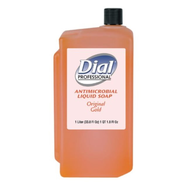 dial professional 84019 gold antimicrobial liquid hand soap, floral