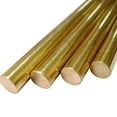 thumbnail image 2 of 1 Piece Of H59 Solid Brass Round Bar Diameter: 18mm Length: 200mm, 2 of 5