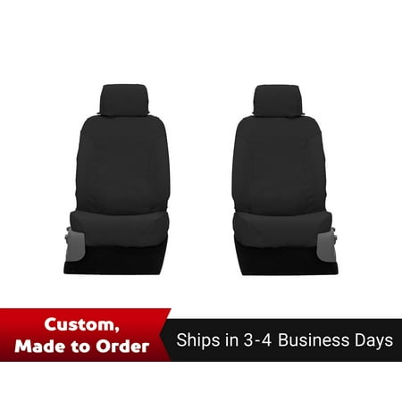 Covercraft Polycotton SeatSaver Custom Seat Covers for 2019-2026 Ram 2500/3500 & 2019-2026 4500 | SS2544PCCH | 1st Row Bucket Seats | Charcoal